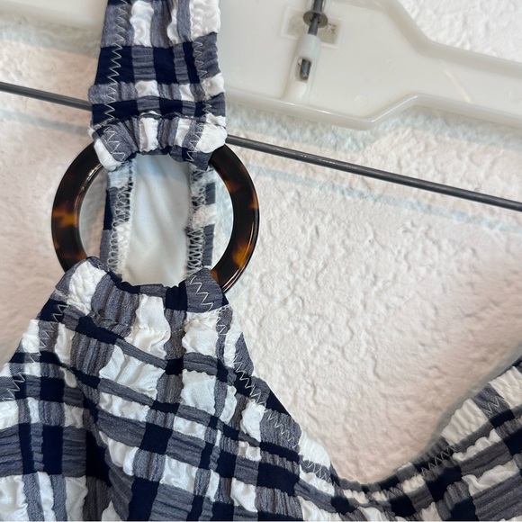 NWT SOLID & STRIPE Juliana One Piece Madras One Piece Blue XS - Picture 13 of 13